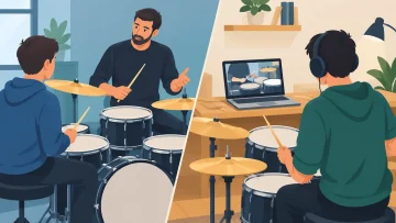 Drum Lessons Versus Self Teaching for New Players